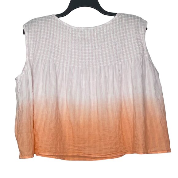 We The Free Womens Top Size Small Ombre Sleeveless Oversized Pink Coral Blend - Picture 3 of 6